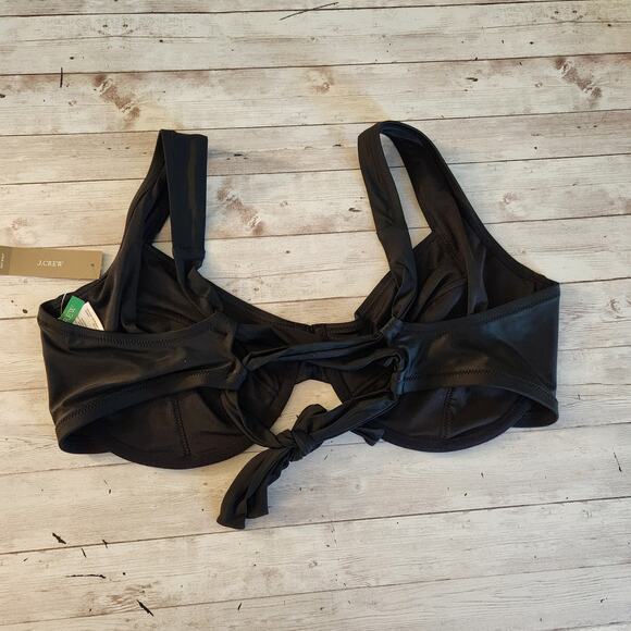 J. Crew Underwire Bikini Top with Criss Cross Straps Size 42DD NWT - Picture 5 of 8